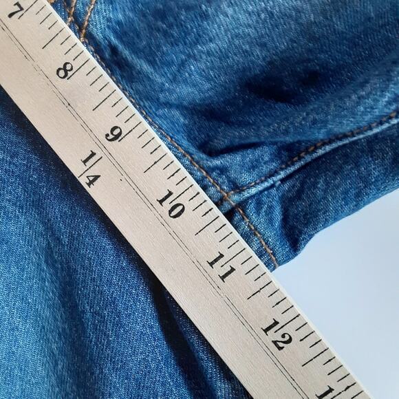 Levis 501 Skinny Jeans Button Fly High Rise Slim Fit Distressed Womens 25 ×28 - Picture 14 of 15